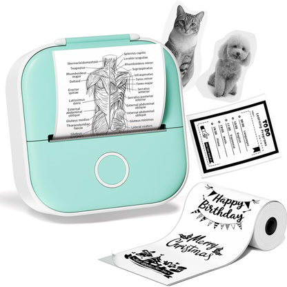 Mini Pocket Printer + 1 Paper Roll